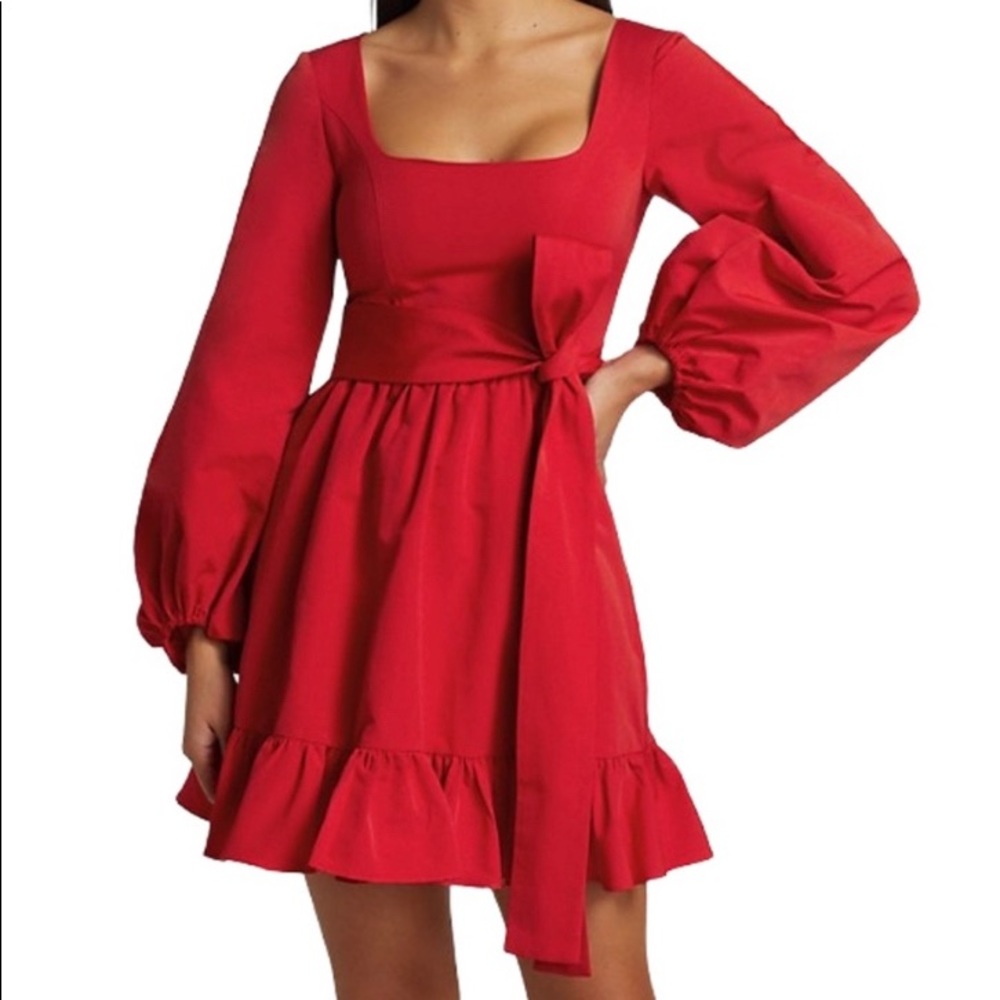 Staud Seth Dress in Poinsettia NWT